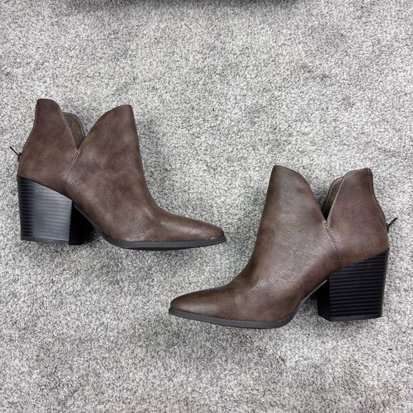 New in box! Sun & Stone brown taupe booties size 9 - Picture 3 of 12